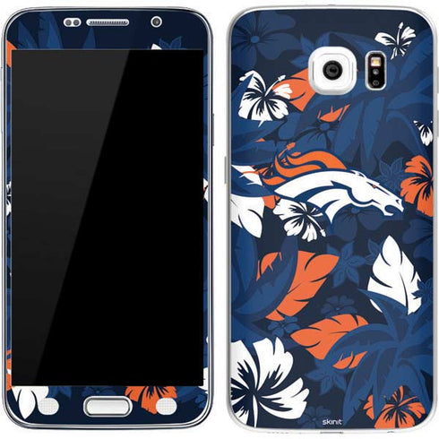 NFL Denver Broncos Tropical Print Galaxy S7 Skin