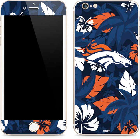 NFL Denver Broncos Tropical Print iPhone 6/6s Plus Skin