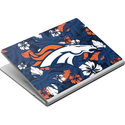 NFL Denver Broncos Tropical Print Surface Book Skin