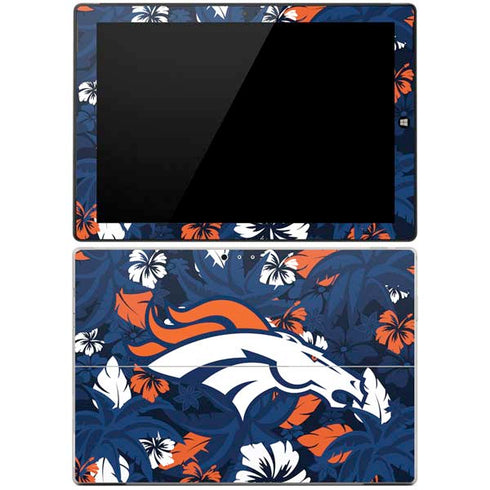 NFL Denver Broncos Tropical Print Surface Pro 3 Skin