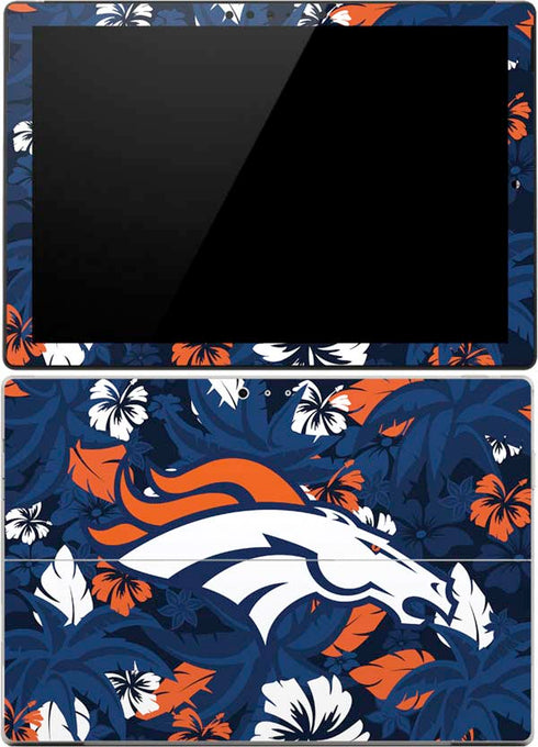 NFL Denver Broncos Tropical Print Surface Pro 4 Skin