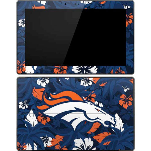 NFL Denver Broncos Tropical Print Surface Pro Tablet Skin