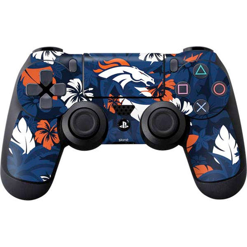 NFL Denver Broncos Tropical Print PS4 Controller Skin