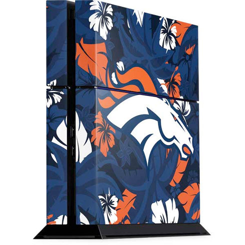 NFL Denver Broncos Tropical Print PS4 Console Skin