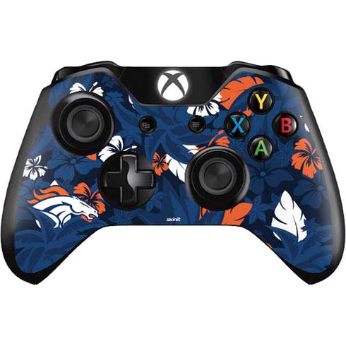 NFL Denver Broncos Tropical Print Xbox One Controller Skin