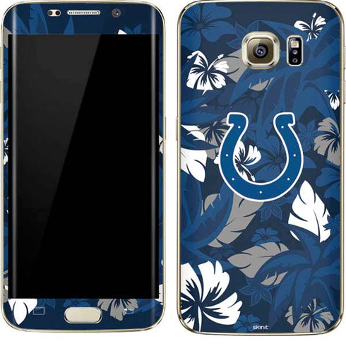 NFL Indianapolis Colts Tropical Print Galaxy S7 Edge Skin