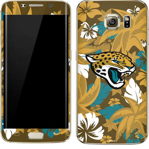 NFL Jacksonville Jaguars Tropical Print Galaxy S7 Edge Skin
