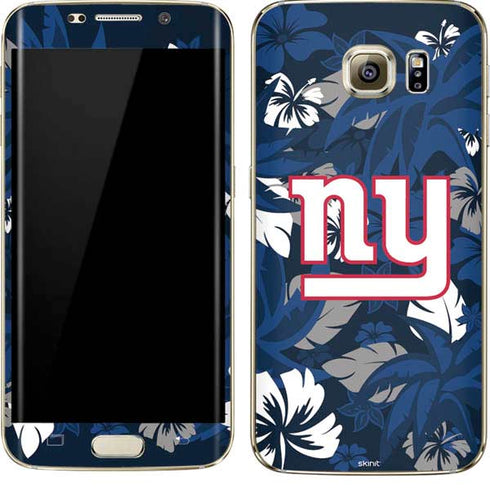 NFL New York Giants Tropical Print Galaxy S7 Edge Skin