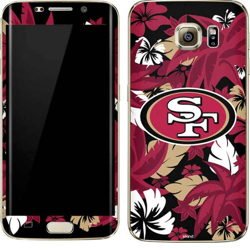 NFL San Francisco 49ers Tropical Print Galaxy S7 Edge Skin