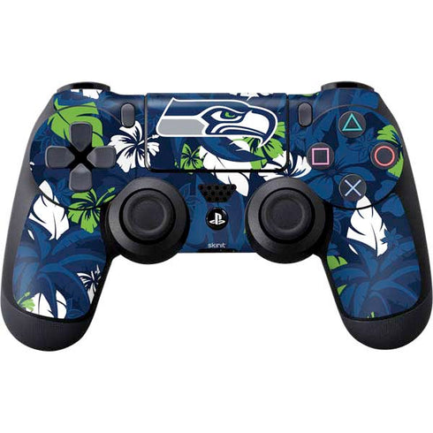 NFL Seattle Seahawks Tropical Print PS4 Controller Skin