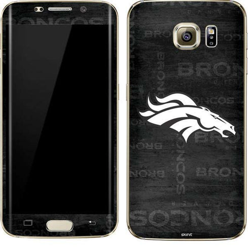 NFL Denver Broncos Black & White Galaxy S7 Edge Skin