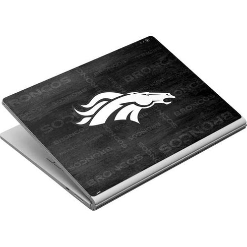 NFL Denver Broncos Black & White Surface Book Skin