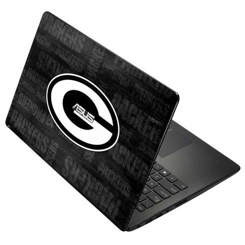 NFL Green Bay Packers Black & White Asus X502CA 15.6 Skin