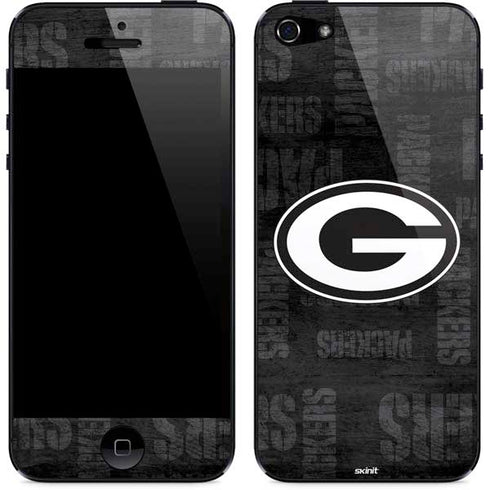 NFL Green Bay Packers Black & White iPhone 5/5s/5SE Skin