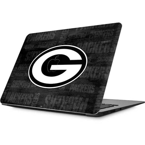 NFL Green Bay Packers Black & White Apple MacBook Skin