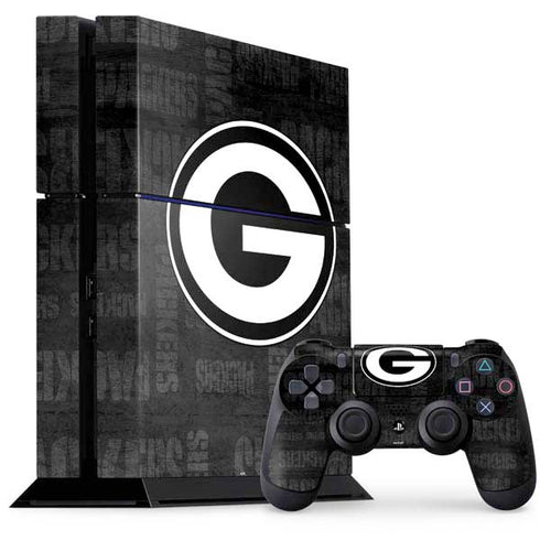NFL Green Bay Packers Black & White PS4 Console and Controller Bundle Skin