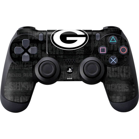 NFL Green Bay Packers Black & White PS4 Controller Skin