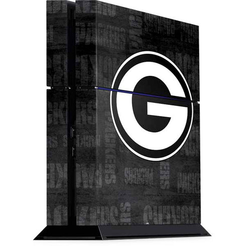 NFL Green Bay Packers Black & White PS4 Console Skin