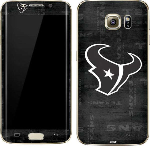 NFL Houston Texans Black & White Galaxy S7 Edge Skin