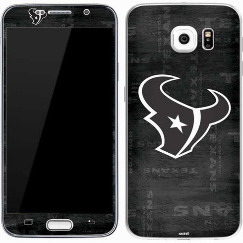 NFL Houston Texans Black & White Galaxy S7 Skin