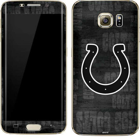 NFL Indianapolis Colts Black & White Galaxy S7 Edge Skin