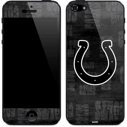 NFL Indianapolis Colts Black & White iPhone 5/5s/5SE Skin