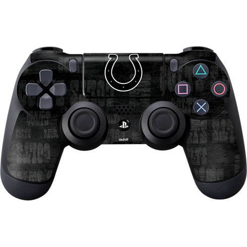 NFL Indianapolis Colts Black & White PS4 Controller Skin