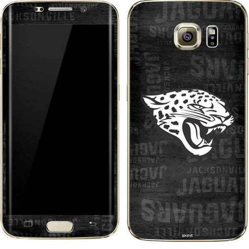 NFL Jacksonville Jaguars Black & White Galaxy S7 Edge Skin