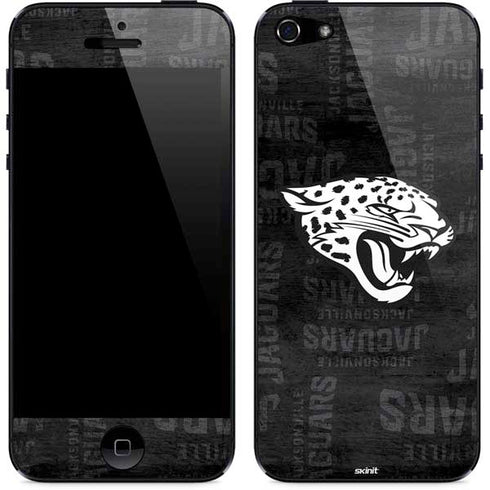 NFL Jacksonville Jaguars Black & White iPhone 5/5s/5SE Skin