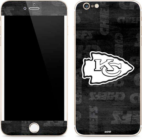 NFL Kansas City Chiefs Black & White iPhone 6/6s Plus Skin