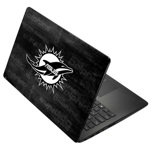 NFL Miami Dolphins Black & White Asus X502CA 15.6 Skin