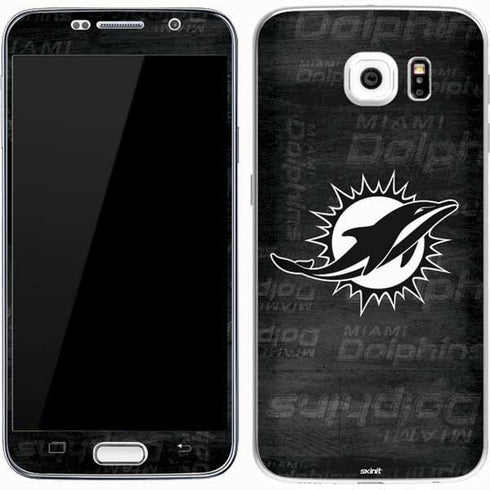 NFL Miami Dolphins Black & White Galaxy S7 Skin