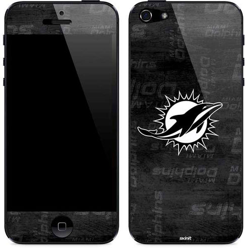 NFL Miami Dolphins Black & White iPhone 5/5s/5SE Skin