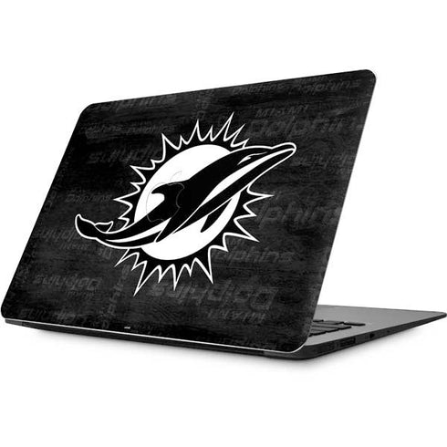 NFL Miami Dolphins Black & White Apple MacBook Skin