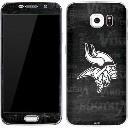 NFL Minnesota Vikings Black & White Galaxy S7 Skin