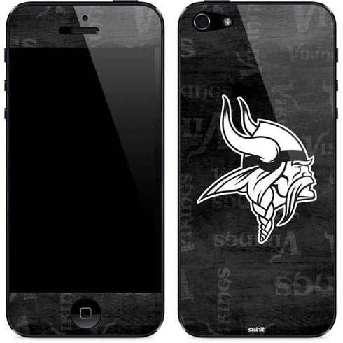 NFL Minnesota Vikings Black & White iPhone 5/5s/5SE Skin