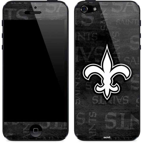 NFL New Orleans Saints Black & White iPhone 5/5s/5SE Skin