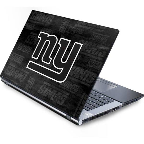 NFL New York Giants Black & White Generic Laptop Skin