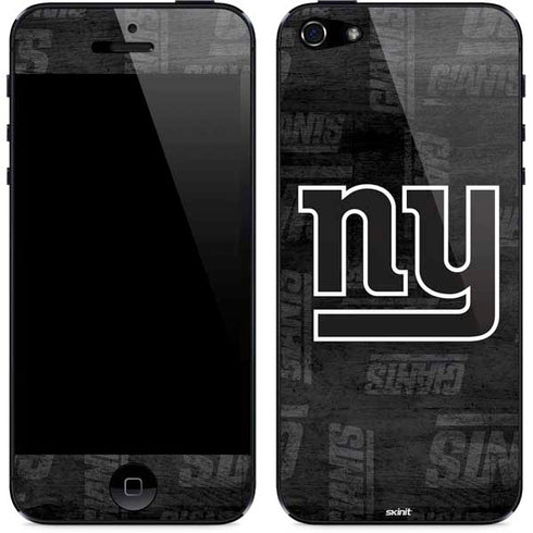 NFL New York Giants Black & White iPhone 5/5s/5SE Skin