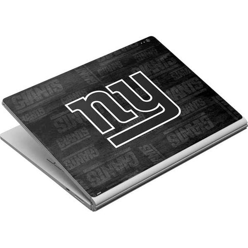 NFL New York Giants Black & White Surface Book Skin