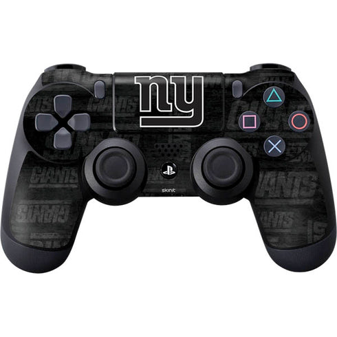 NFL New York Giants Black & White PS4 Controller Skin