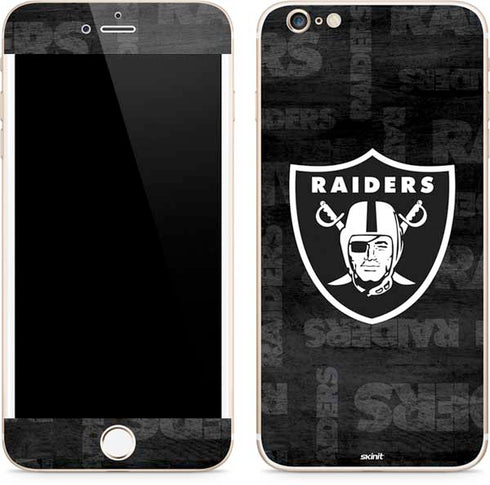 NFL Las Vegas Raiders Black & White iPhone 6/6s Plus Skin