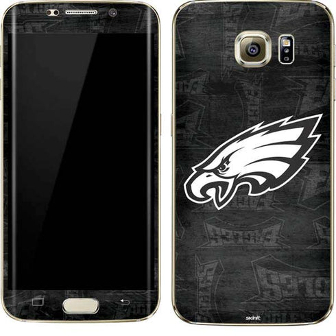 NFL Philadelphia Eagles Black & White Galaxy S7 Edge Skin