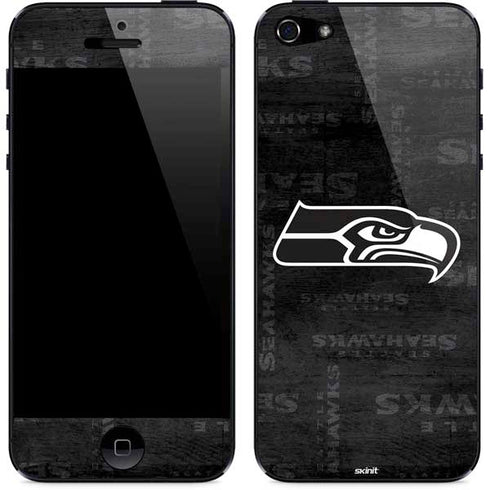NFL Seattle Seahawks Black & White iPhone 5/5s/5SE Skin