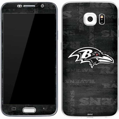 NFL Baltimore Ravens Black & White Galaxy S7 Skin