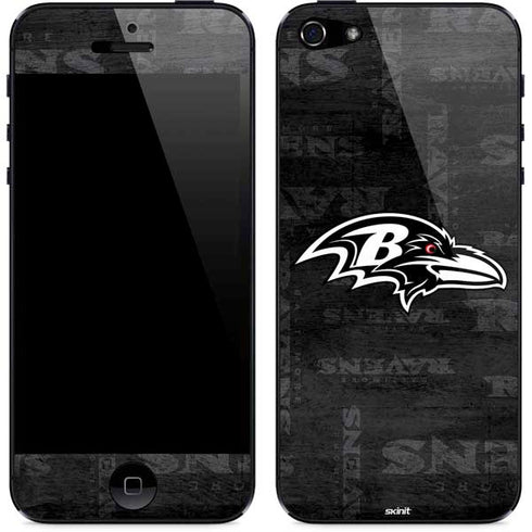 NFL Baltimore Ravens Black & White iPhone 5/5s/5SE Skin