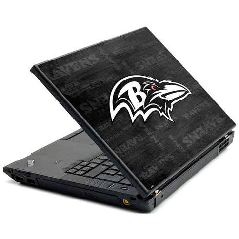 NFL Baltimore Ravens Black & White Lenovo T420 Skin