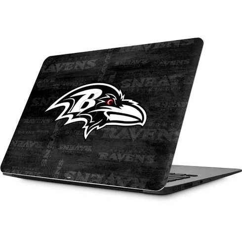 NFL Baltimore Ravens Black & White Apple MacBook Skin