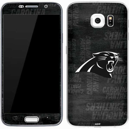NFL Carolina Panthers Black & White Galaxy S7 Skin