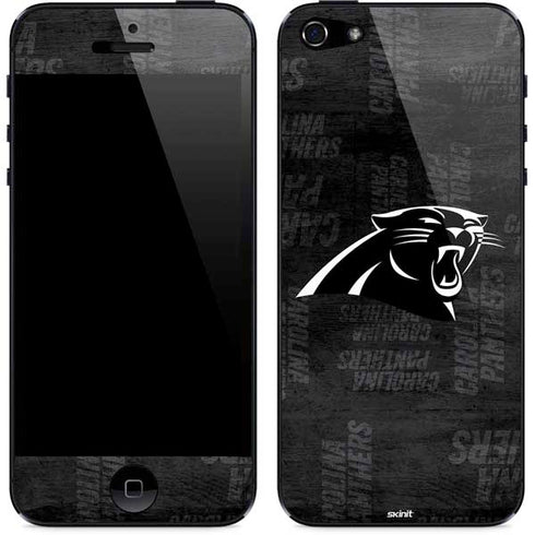 NFL Carolina Panthers Black & White iPhone 5/5s/5SE Skin